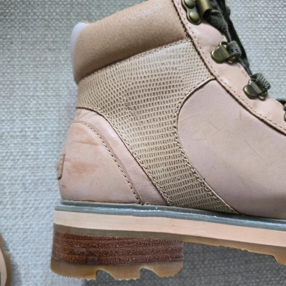 SOREL Lennox Hiker Waterproof Leather Boot Canoe Tan 8.5